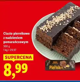 Lidl Ciasto piernikowe z nadzieniem pomarańczowym Lidl oferta
