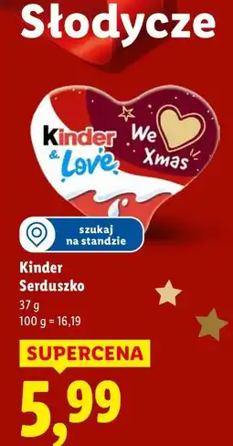 Lidl Czekolada Kinder Serduszko oferta