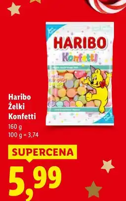 Lidl Żelki Haribo Żelki Konfetti oferta