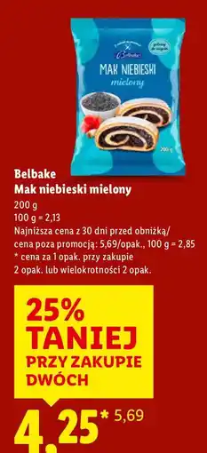 Lidl Mak niebieski mielony Belbake Mak niebieski mielony oferta