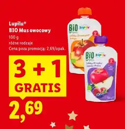 Lidl Mus owocowy Lupilu BIO Mus owocowy oferta