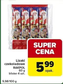 Globi Lizaki czekoladowe Rakpol 60 g oferta