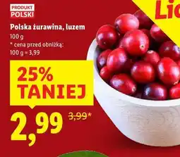 Lidl Polska żurawina, luzem oferta
