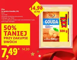 Lidl Pilos, ser gouda w kawałku, XXL oferta