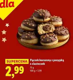 Lidl Pączek korzenny z posypką z ciastek oferta