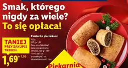 Lidl Pasztecik z pieczarkami oferta