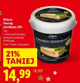 Lidl Deluxe, Twaróg sernikowy 24% oferta