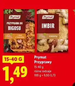 Lidl Prymat przyorawy oferta