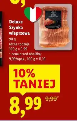 Lidl Deluxe, Szynka wieprzowa oferta