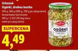 Lidl Urbanek Ogórki, drobna kostka oferta