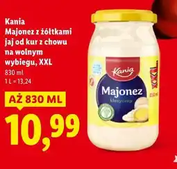 Lidl Kania, Majonez z żółtkami jaj od kur z chowy na wolnym wybiegu, XXL oferta