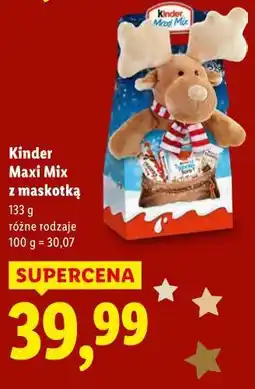 Lidl Kinder Maxi Mix z maskotką oferta