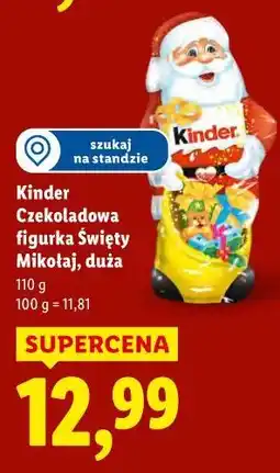 Lidl Kinder Czekoladowa figurka, Święty Mikołaj, duża oferta