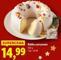 Lidl babka cytrynowa oferta