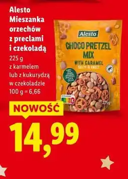 Lidl Alesto, mieszanka orzechów z preclami i czekoladą oferta