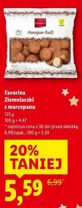Lidl Ziemniaczki z marcepanem oferta