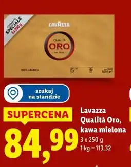 Lidl Lavazza Qualità Oro, kawa mielona oferta