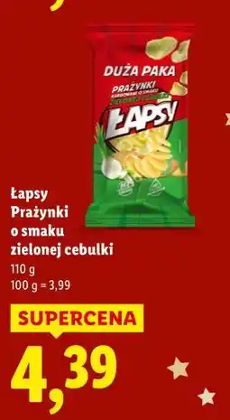 Lidl Łapsy Prażynki o smaku zielonej cebulki oferta