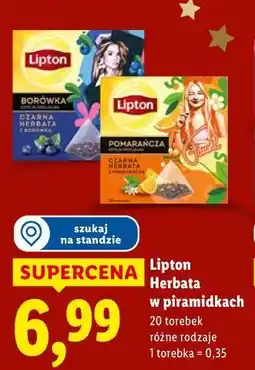 Lidl Lipton Herbata w piramidkach oferta