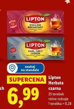 Lidl Lipton Herbata czarna oferta