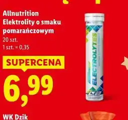 Lidl Elektrolity o smaku pomarańczowym oferta