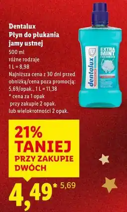 Lidl Dentalux Płyn do płukania jamy ustnej oferta