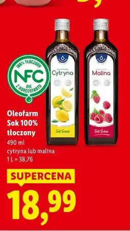 Lidl Oleofarm Sok 100% tłoczony oferta
