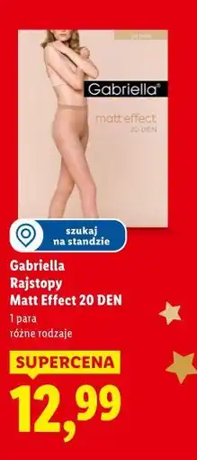Lidl Gabriella Rajstopy Matt Effect 20 DEN oferta