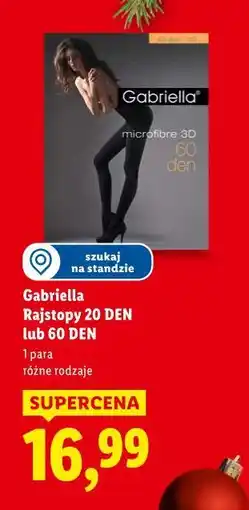 Lidl Gabriella Rajstopy 20 DEN lub 60 DEN oferta