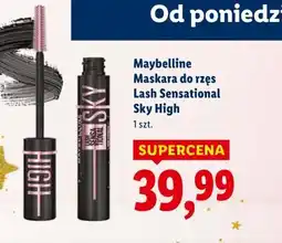 Lidl Maybelline Maskara do rzęs Last Sensentional Sky High oferta