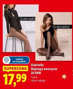 Lidl Gabriella Rajstopy wzorzyste 20 DEN oferta