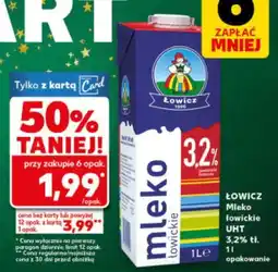 Kaufland Łowicz Mleko Łowickie UHT 3,2% tł oferta