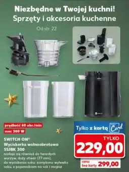 Kaufland Switch On Wyciskarka wolnoobrotowa SSJBK 300 oferta