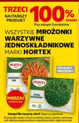 Kaufland Wszystkie mrożonki warzywne jednoskładnikowe Hortex oferta