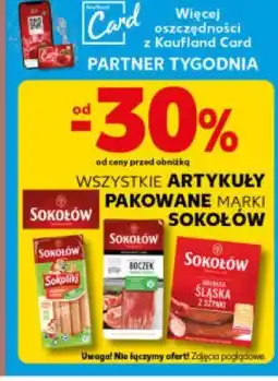 Kaufland Wszystkie artykuły paskowane marki Sokołów oferta
