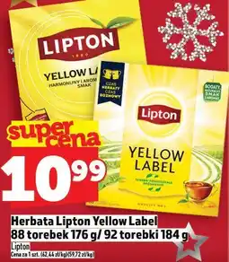 Topaz Herbata Lipton Yellow Label 88 torebek 176g / 92 torebki 184g oferta