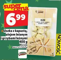 Topaz Uszka z kapustą, olejem lnianym i grzybami leśnymi Wierzejki 400g oferta
