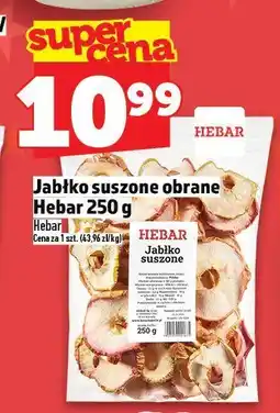Topaz Jabłko suszone obrane Hebar 250g oferta