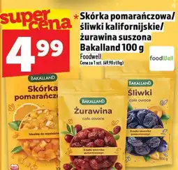 Topaz Skórka pomarańczowa / śliwki kalifornijskie / żurawina suszona Bakalland 100 g oferta