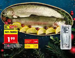 Biedronka Świeży pstrąg tęczowy patrosżony, Marinero oferta