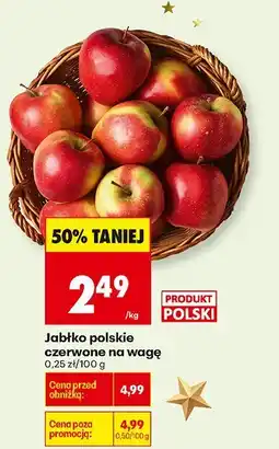 Biedronka Jabłko polskie czerwone na wagę Biedronka oferta