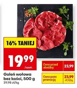 Biedronka Goleń wołowa bez kości, 500 g Biedronka oferta