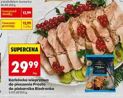 Biedronka Karkówka wieprzowa do pieczenia Prosto do piekarnika Biedronka oferta