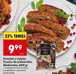 Biedronka Pasztet z indyka Prosto do piekarnika Biedronka, 600 g oferta