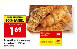 Biedronka Rogalik śniadaniowy z makiem, 100 g Biedronka oferta