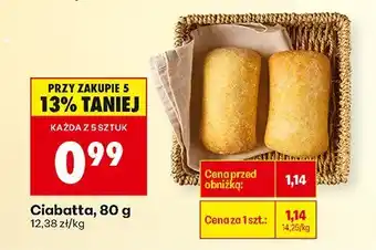 Biedronka Ciabatta, 80 g Biedronka oferta