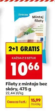 Biedronka Filety z mintaja bez skóry Seacon oferta