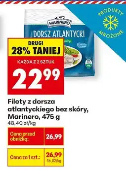 Biedronka Filety z dorsza atlantyckiego bez skóry, Marinero, 475 g oferta