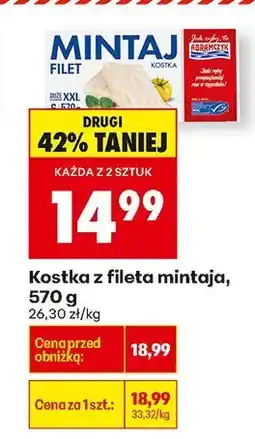 Biedronka Kostka z fileta mintaja, 570 g Marinero oferta