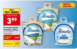 Biedronka Puszysty serek Almette, 150 g różne rodzaje oferta